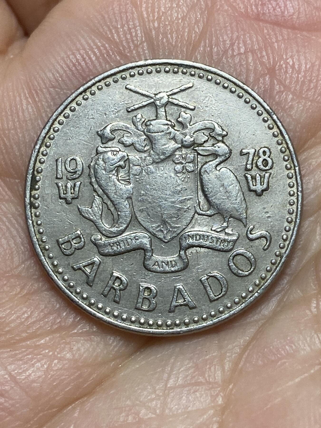 2026年第二十六场(总第一百九十五场）外国好品散币场(免佣金) 巴巴多斯🇧🇧1978年25分(第一版)