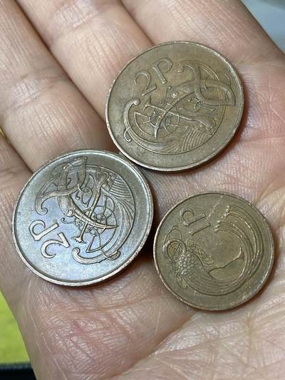 2026年第二十五场(总第一百九十四场）外国好品散币场(免佣金) - 爱尔兰🇮🇪3枚：1971年88年2便士，1971年1便士(共和国时期第二套第一版)