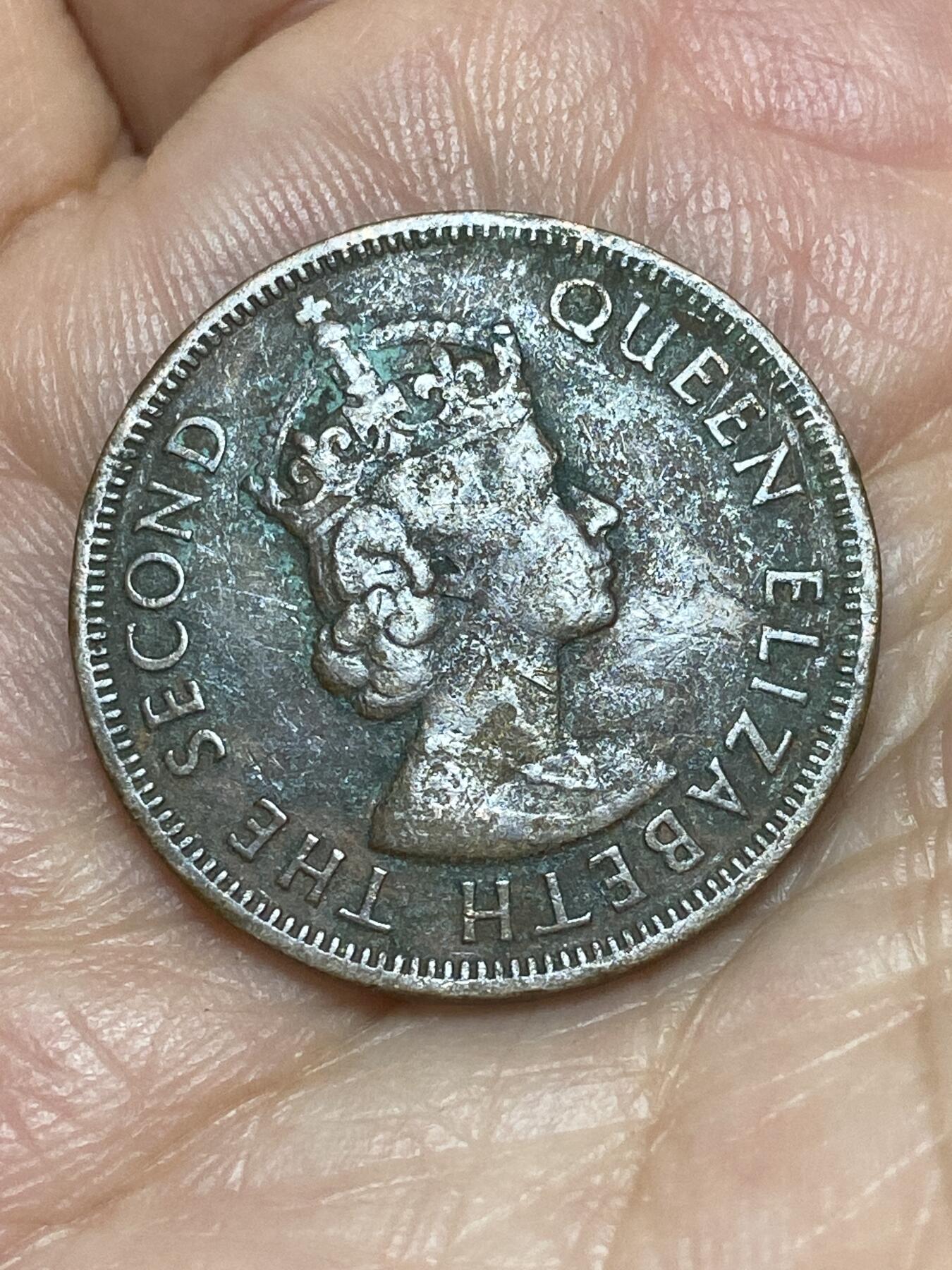 2026年第二十六场(总第一百九十五场）外国好品散币场(免佣金) 少见年份–英属塞浦路斯1956年5米尔(伊丽莎白二世青年带冠，关门年仅发行2年)