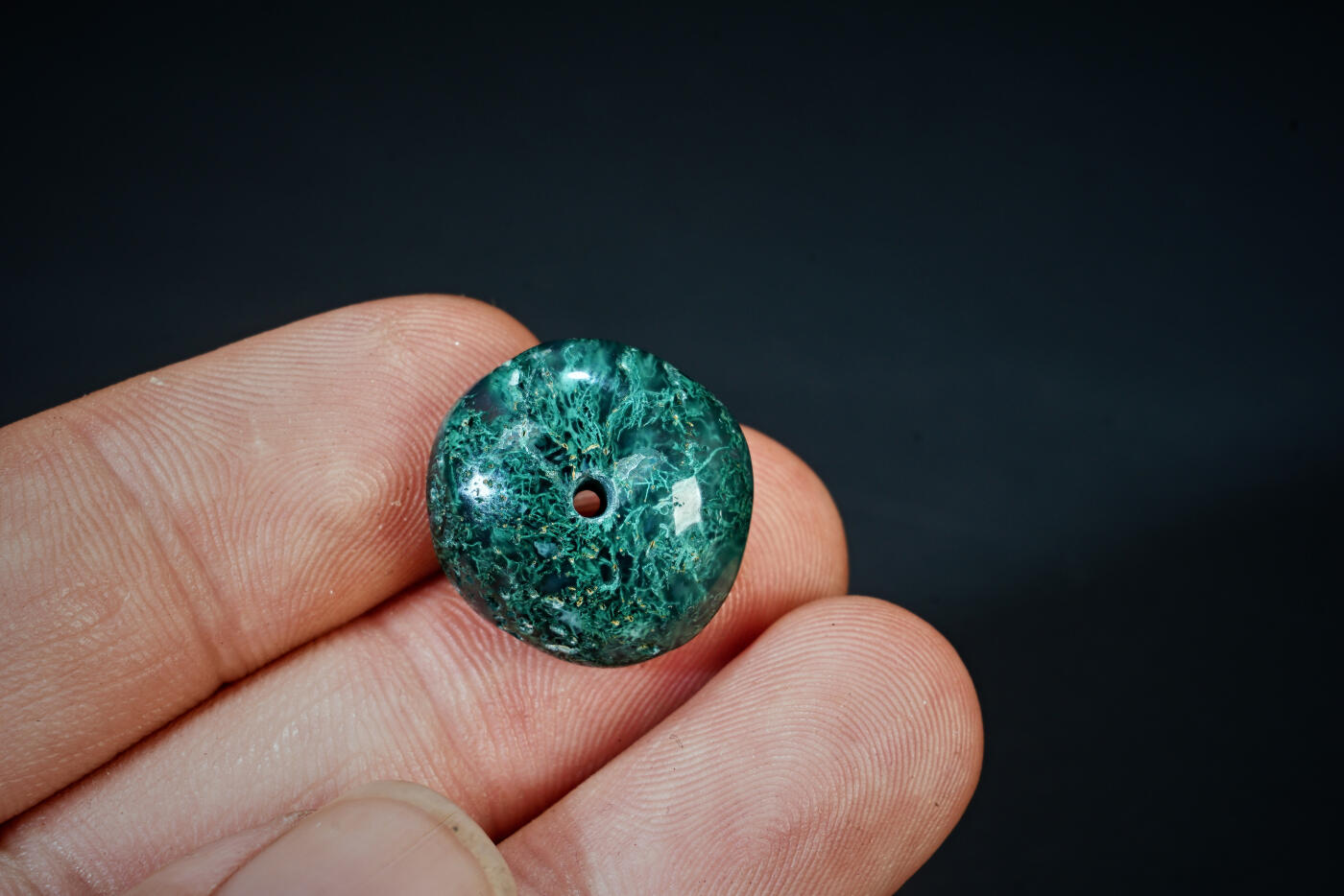 上海都达杂项专场三十一【全场包邮】  巴西老矿绿幽灵平安扣89-122