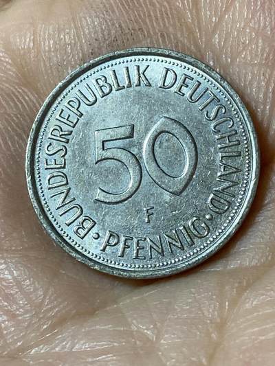 2026年第二十五场(总第一百九十四场）外国好品散币场(免佣金) - 德国🇩🇪1990年50芬尼(第三版光边，F标，斯图加特造)