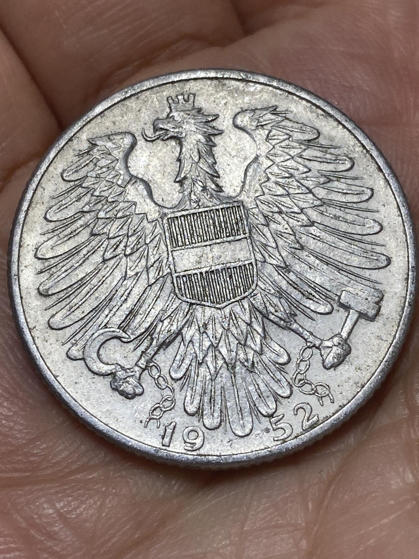 2026年第二十六场(总第一百九十五场）外国好品散币场(免佣金) 少见好品–奥地利🇦🇹1952年5先令(二战后共和国第一套)