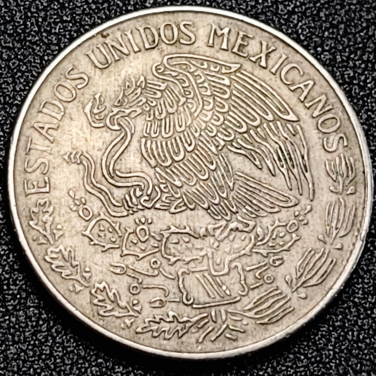 泉币菌-第189场- 情人节快乐 精品福利场 拍品较多 请提前出价（年后发货） 1971年墨西哥早期1比索大镍币 29mm 独立战争领袖莫雷洛斯 鹰蛇徽