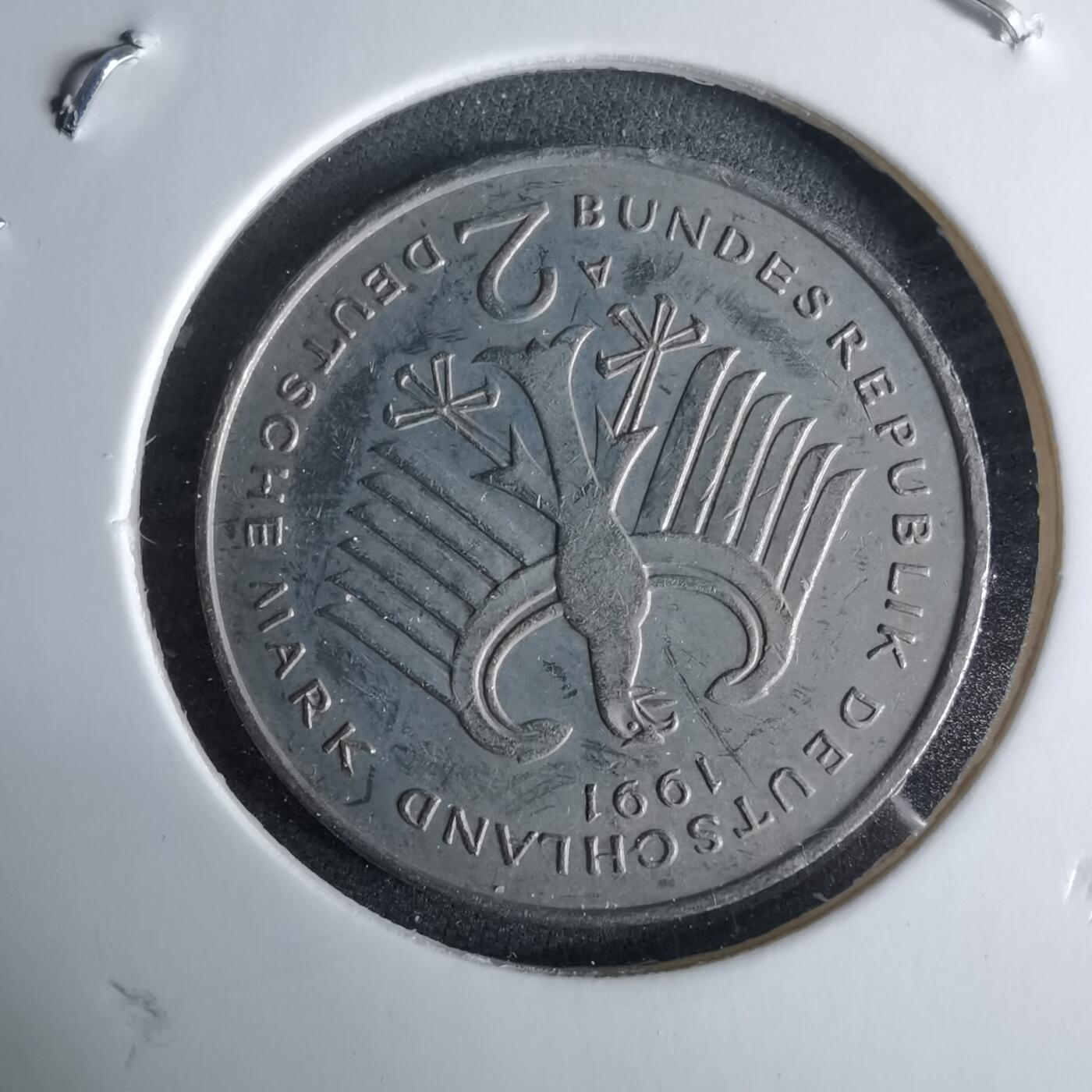 沼泽如烟--第995场 德国1991年2马克