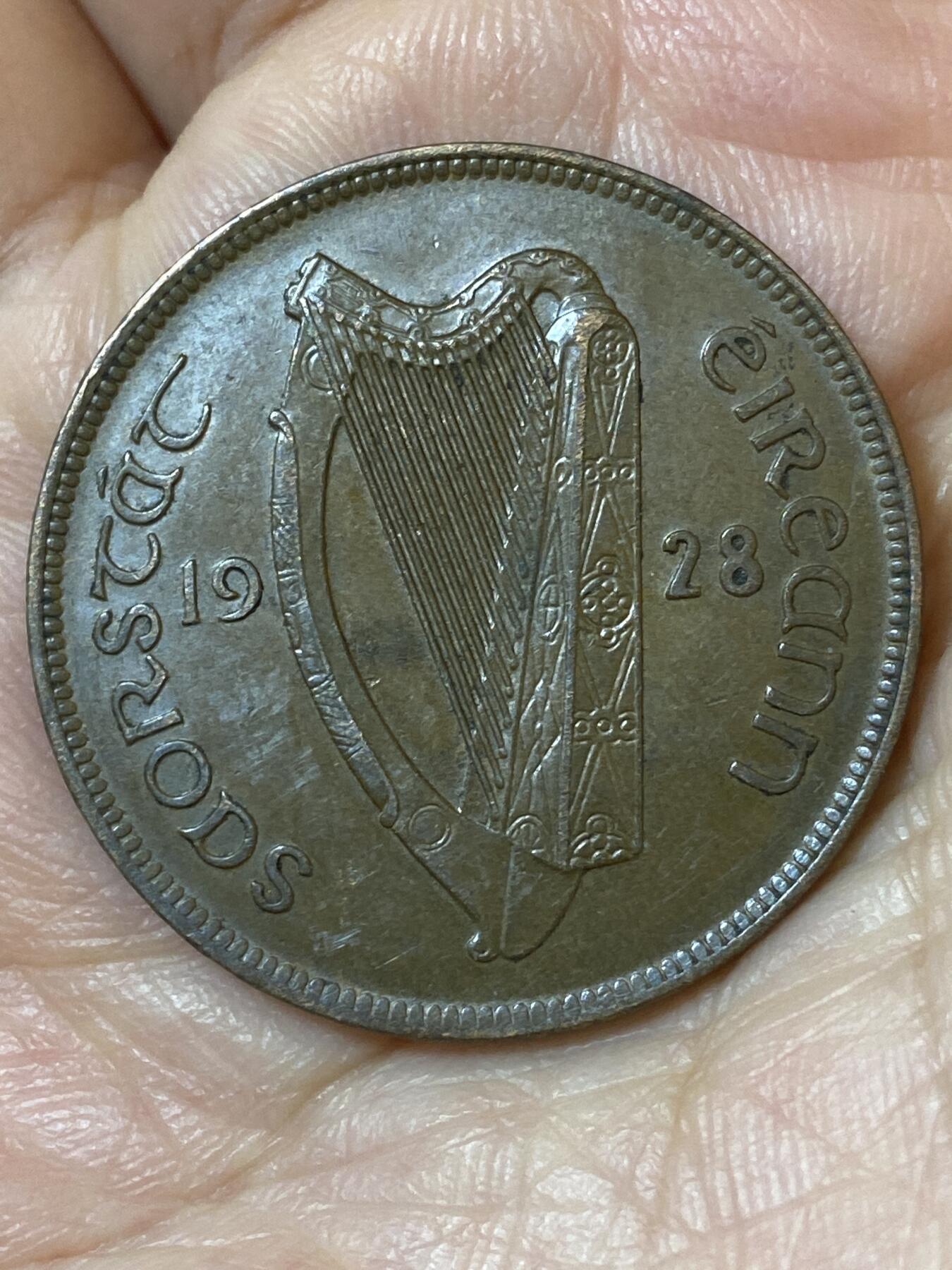 2026年第二十五场(总第一百九十四场）外国好品散币场(免佣金) 好品–爱尔兰1928年1便士(英辖自由邦时期，首发年)