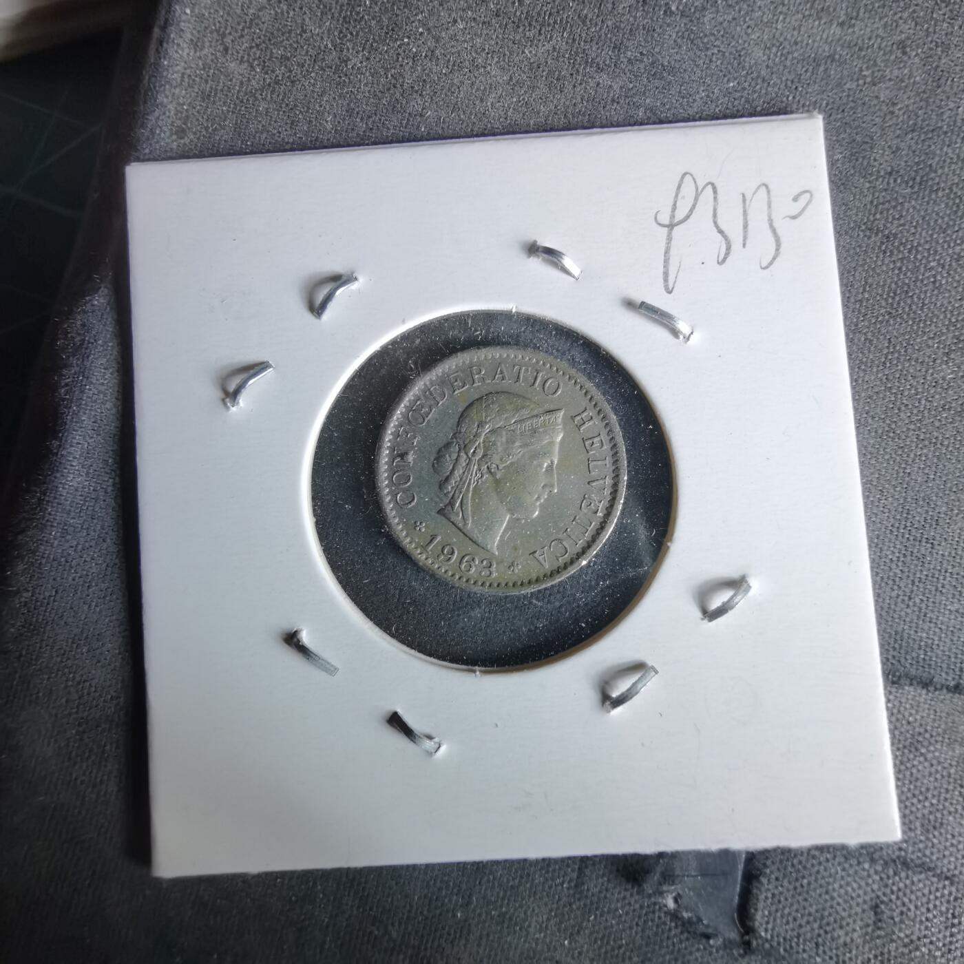 沼泽如烟--第993场 瑞士1963年五分