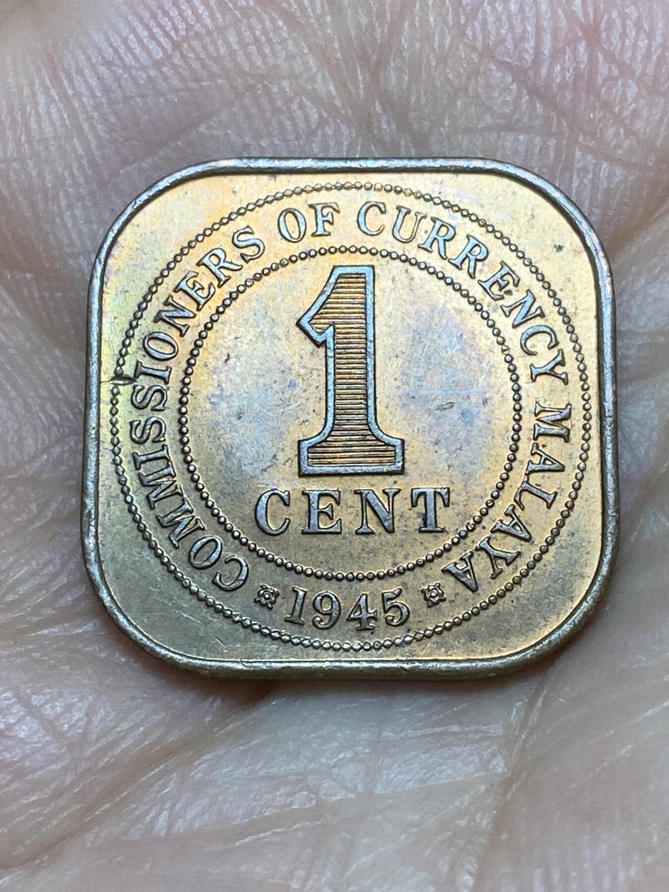 2026年第二十六场(总第一百九十五场）外国好品散币场(免佣金) 好品–英属马来亚1945年1分(乔治六世第二版，关门年仅发行2年)