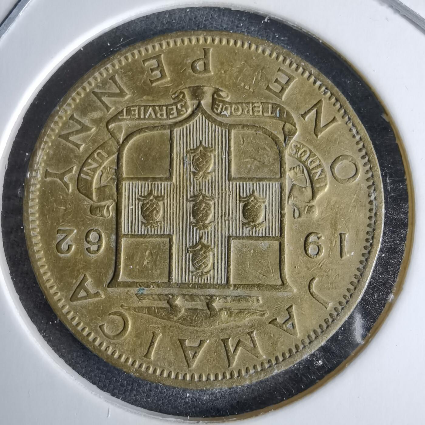 沼泽如烟--第995场 牙买加1962年1便士