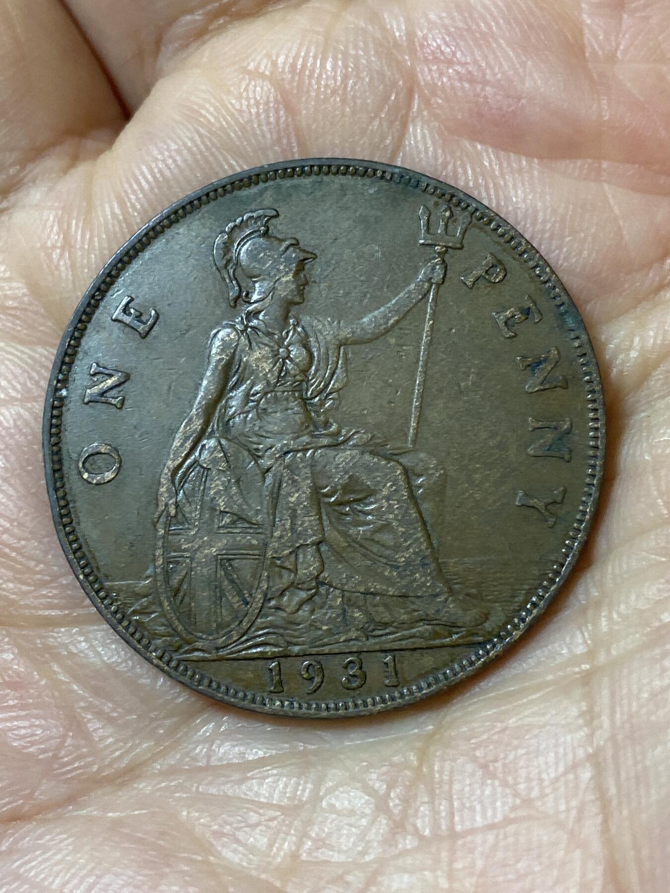 2026年第二十五场(总第一百九十四场）外国好品散币场(免佣金) 英国🇬🇧1931年1便士(乔治五世第三版)