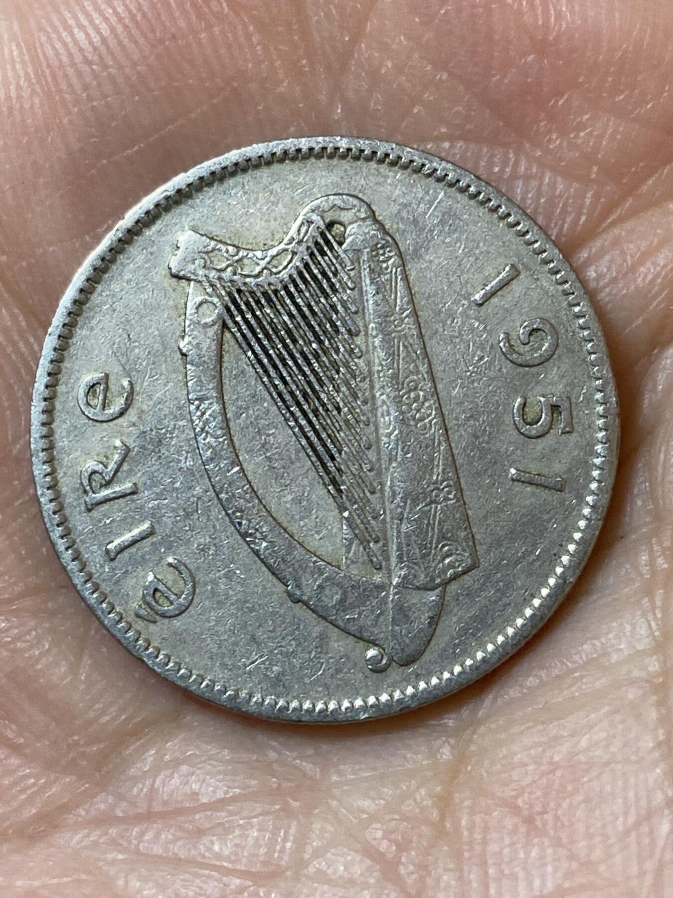 2026年第二十五场(总第一百九十四场）外国好品散币场(免佣金) 爱尔兰🇮🇪1951年1先令(共和国时期第一套第二版)