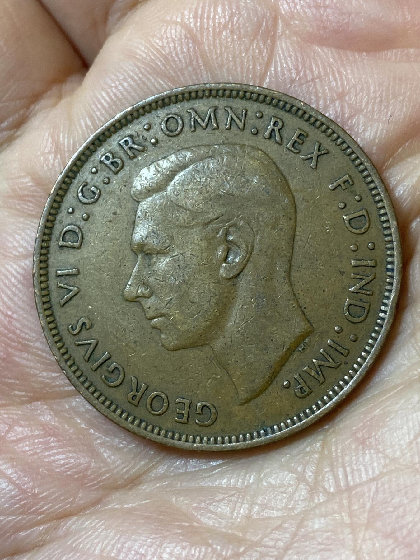 2026年第二十五场(总第一百九十四场）外国好品散币场(免佣金) 英国🇬🇧1945年1便士(乔治六世第一版)