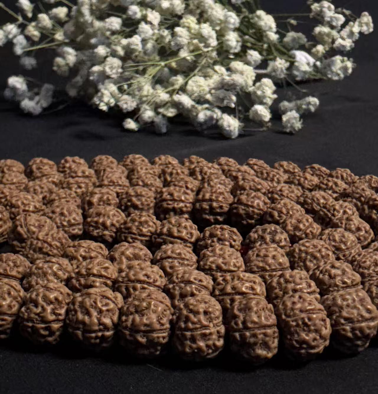 零元拍：蜂窝盘龙纹 金刚长串佛珠，约9.5/8MM