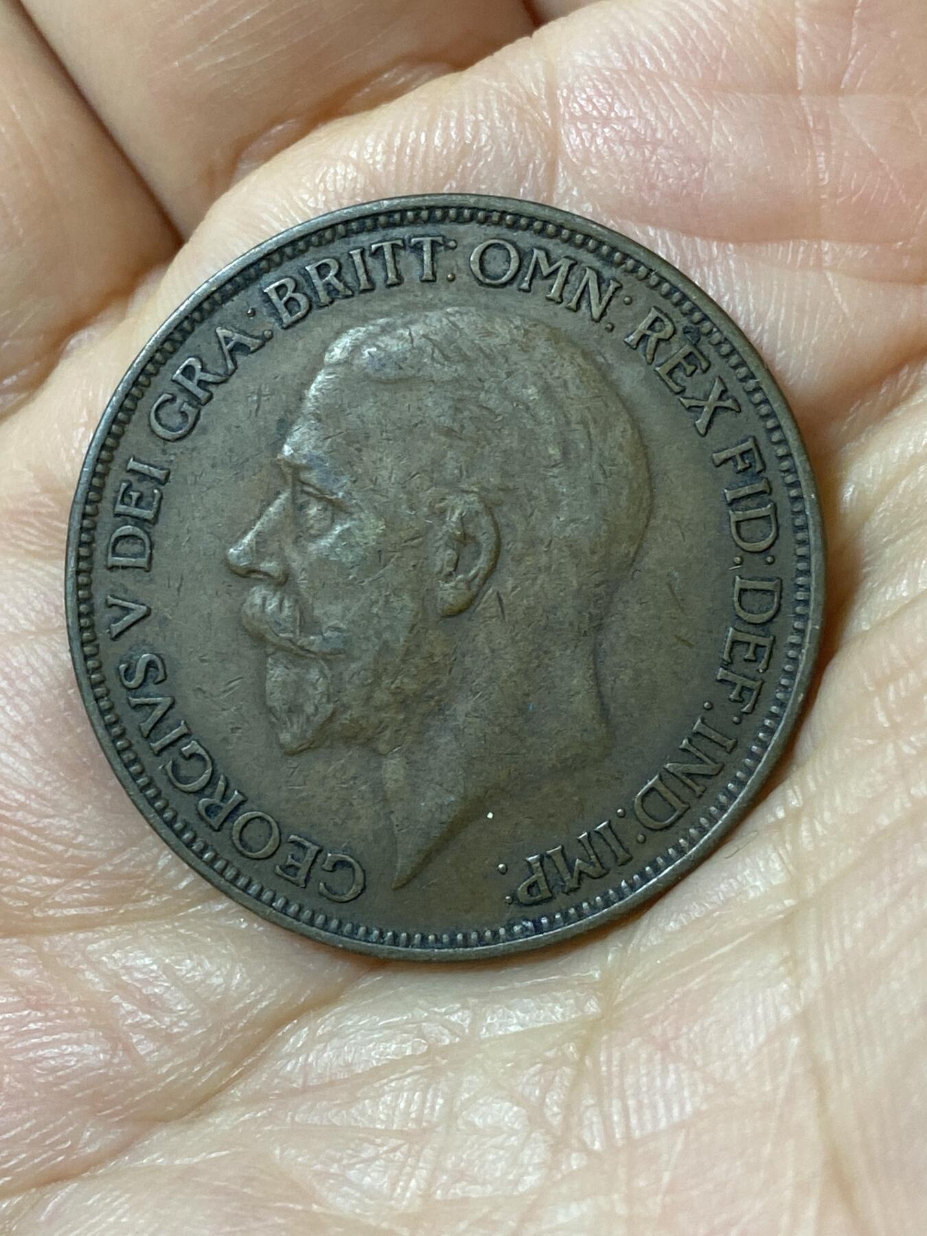 2026年第二十五场(总第一百九十四场）外国好品散币场(免佣金) 好品–英国🇬🇧1927年1便士(乔治五世第二版，关门年仅发行2年)