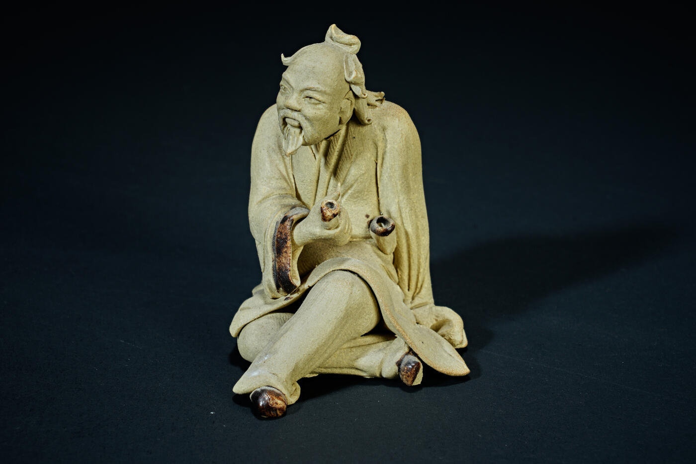 上海都达杂项专场三十一【全场包邮】  石湾窑山公人物小摆件89-125