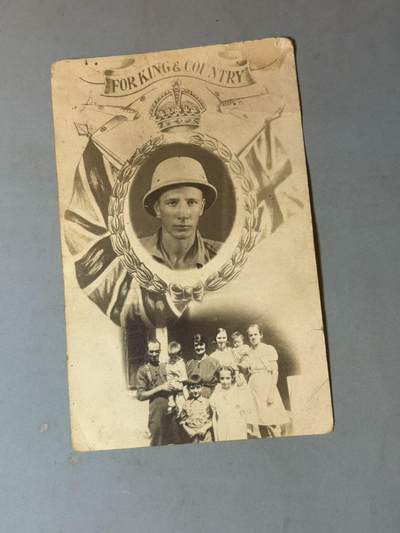 号角文化祝福各位藏友春节大吉马年入好藏 盛世勋华——号角文化勋章邮票专场拍卖第306期    - 英国军人服役照片纪念明信片（寄给家人）