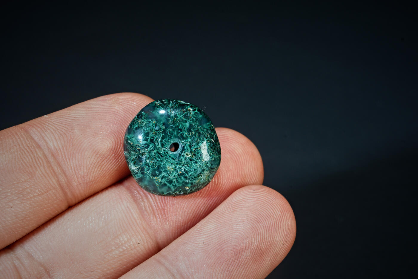 上海都达杂项专场三十一【全场包邮】  巴西老矿绿幽灵平安扣89-122