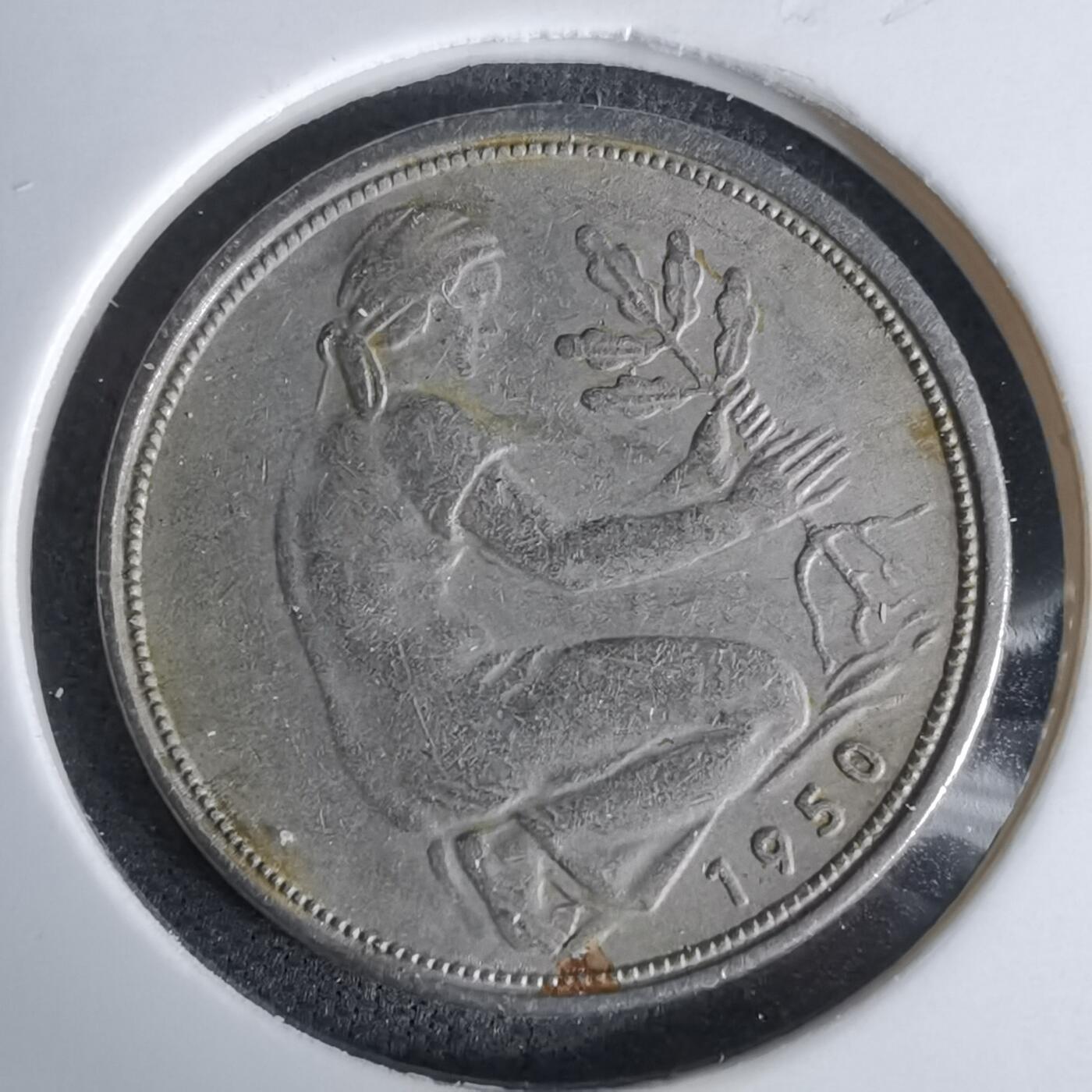 沼泽如烟--第994场 德国1950年50芬尼