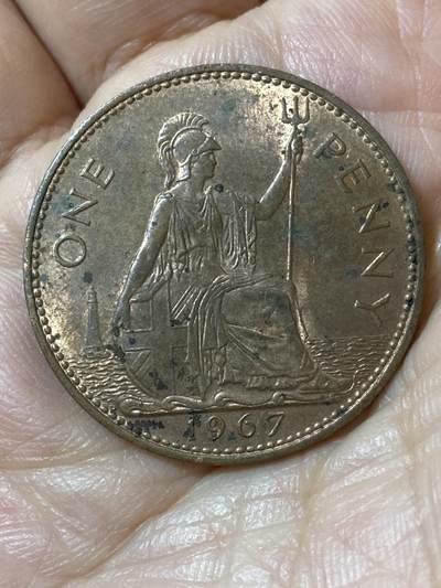 2026年第二十五场(总第一百九十四场）外国好品散币场(免佣金) - 英国🇬🇧1967年1便士(伊丽莎白二世青年桂冠第二版，普制币关门年)