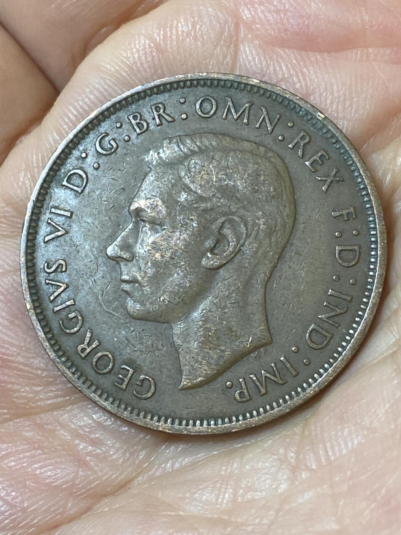 2026年第二十五场(总第一百九十四场）外国好品散币场(免佣金) 英国🇬🇧1947年1便士(乔治六世第一版)