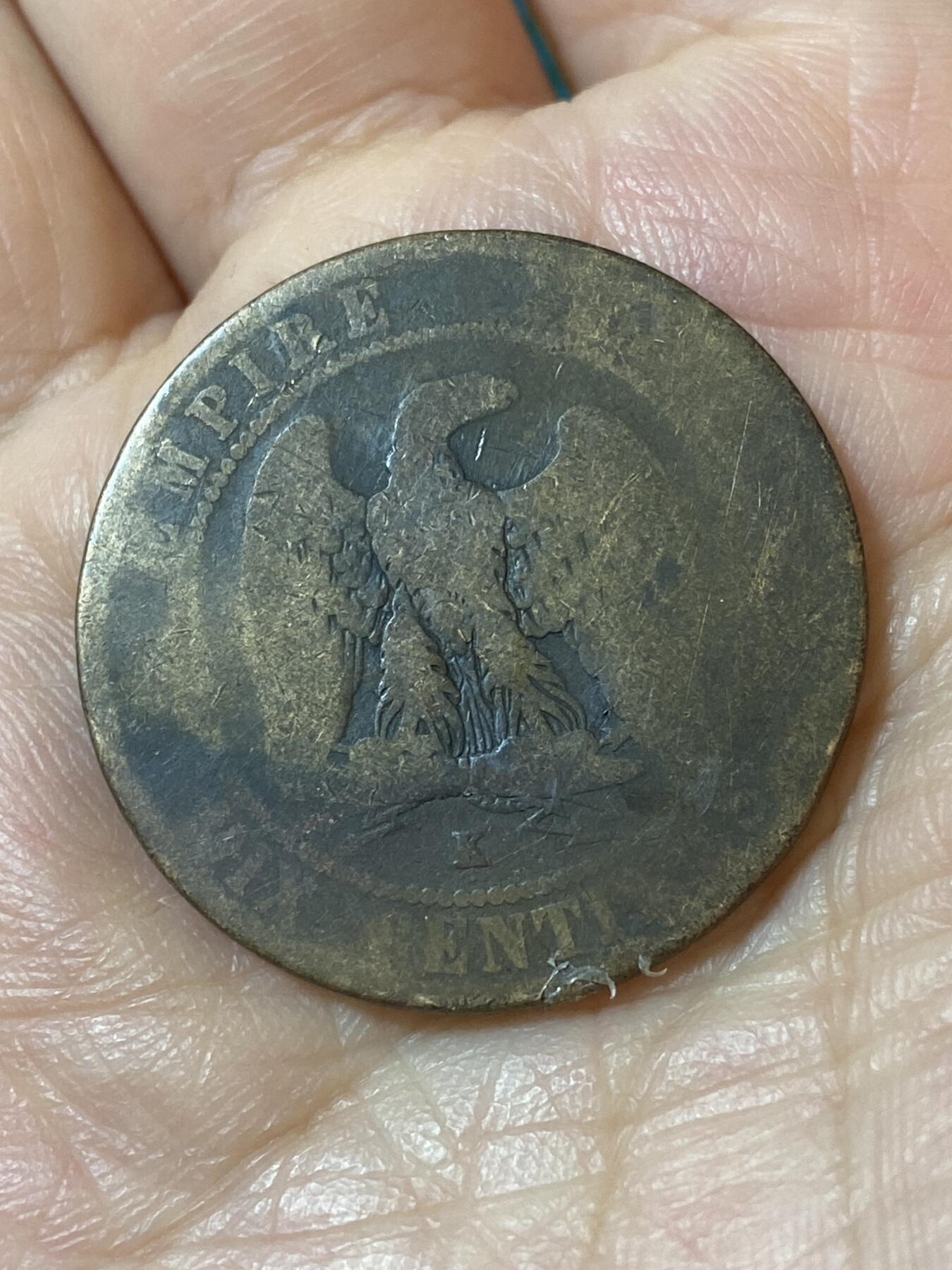 2026年第二十五场(总第一百九十四场）外国好品散币场(免佣金) 法兰西第二帝国1864年10生丁(拿破仑三世第二版，K标波尔多造)