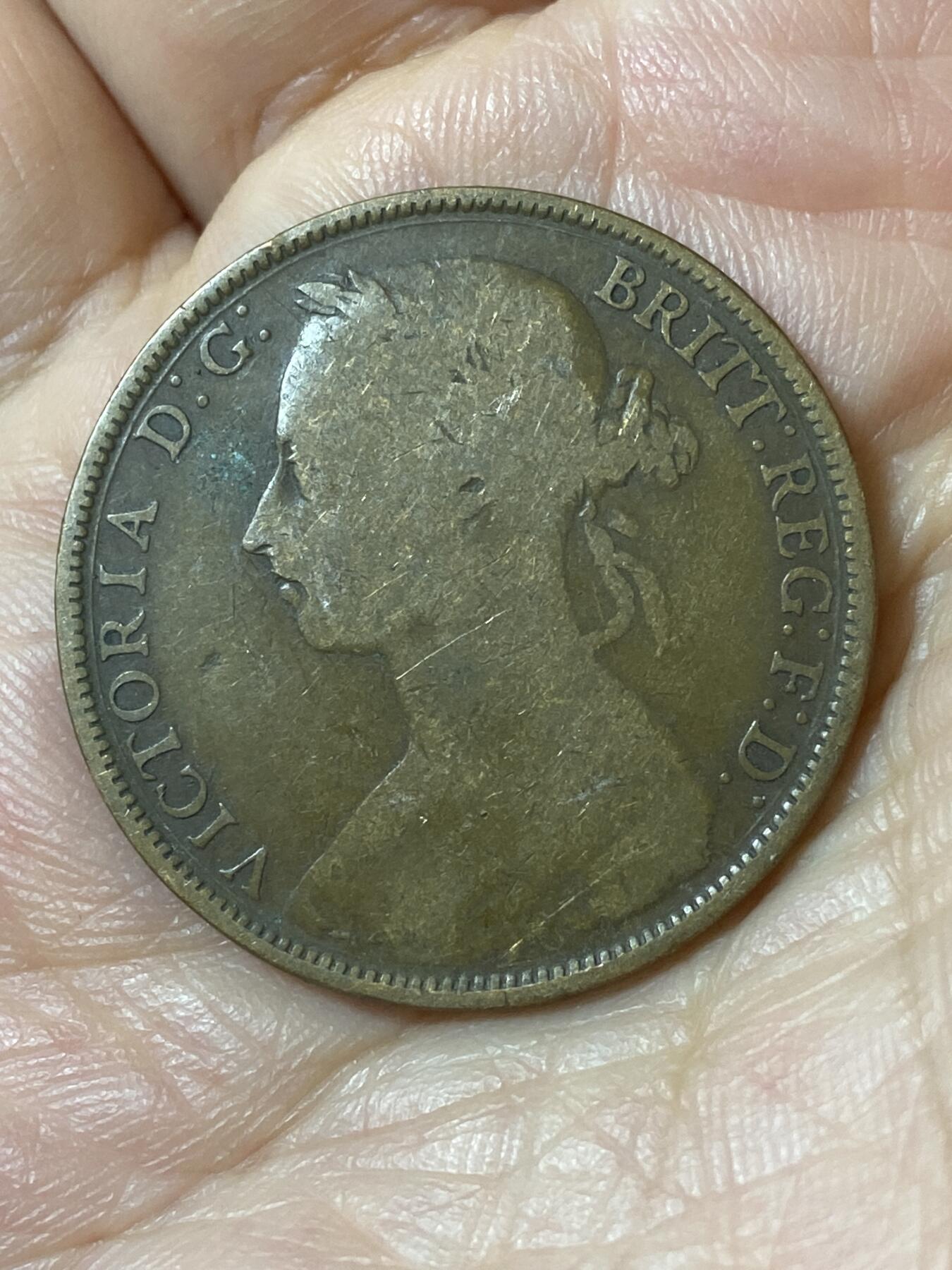 2026年第二十五场(总第一百九十四场）外国好品散币场(免佣金) 英国🇬🇧1888年1便士(维多利亚女王中年桂冠第三版)