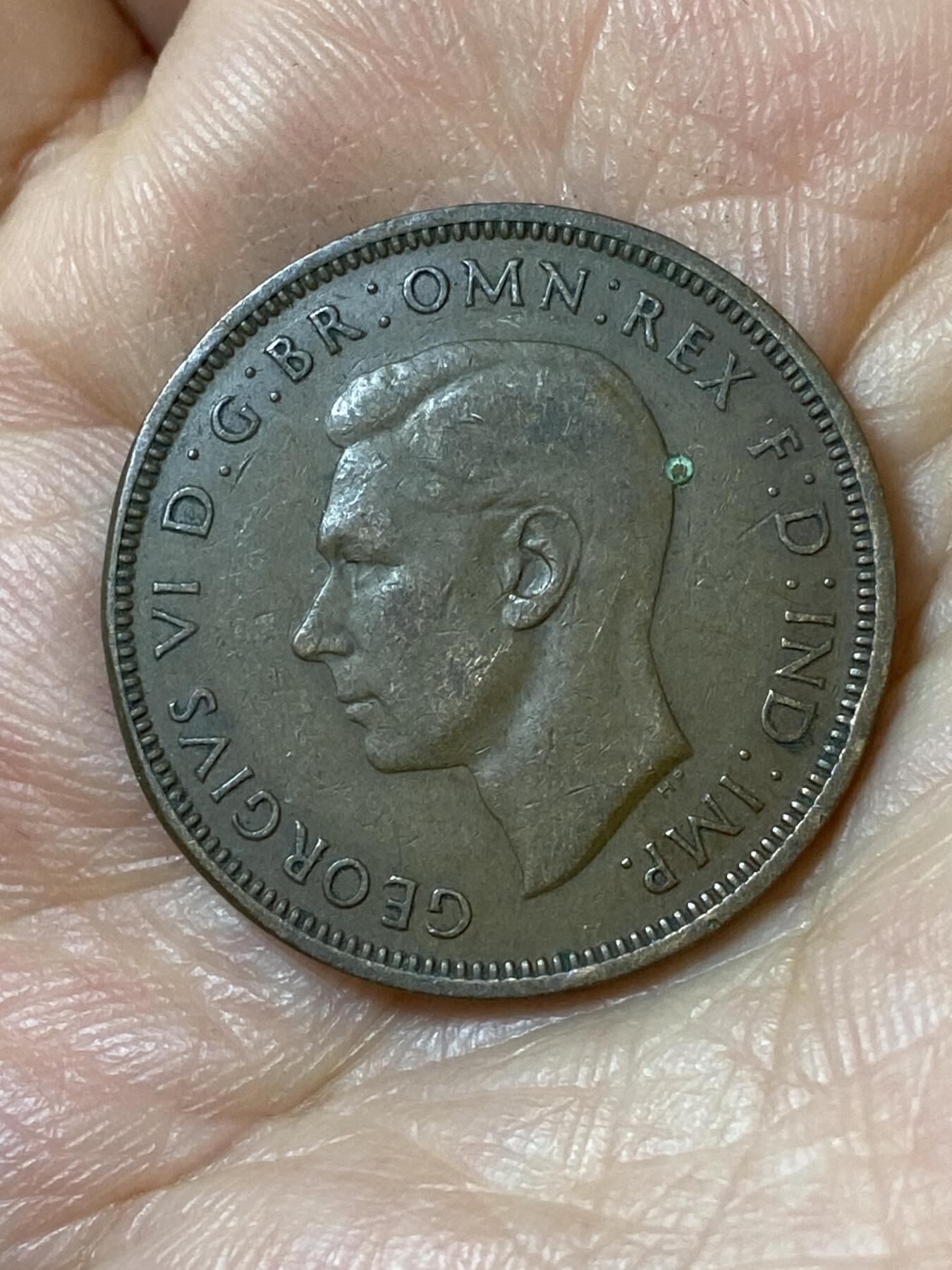 2026年第二十五场(总第一百九十四场）外国好品散币场(免佣金) 英国🇬🇧1946年1/2便士(乔治六世第一版)