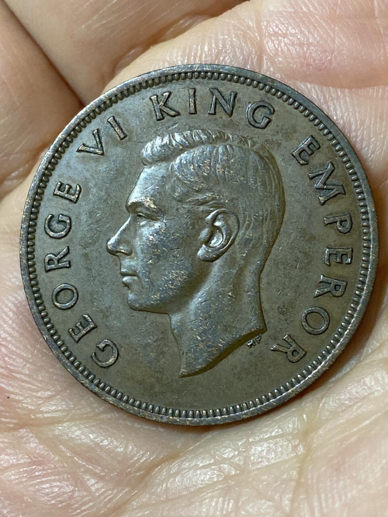 2026年第二十五场(总第一百九十四场）外国好品散币场(免佣金) 新西兰🇳🇿1941年1便士(乔治六世第一版)