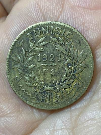 2026年第二十五场(总第一百九十四场）外国好品散币场(免佣金) - 突尼斯🇹🇳1921年1法郎(法国保护国时期首发年)