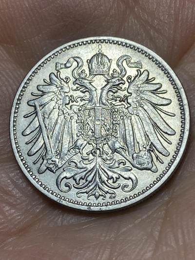 2026年第二十六场(总第一百九十五场）外国好品散币场(免佣金) - 少见好品–奥地利帝国1894年20赫勒(奥匈帝国弗朗茨·约瑟夫一世时期)