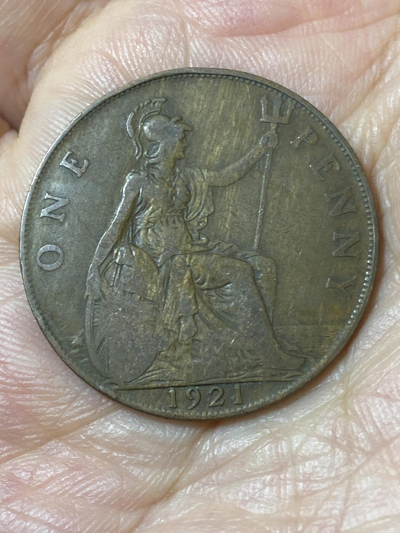 2026年第二十五场(总第一百九十四场）外国好品散币场(免佣金) 英国🇬🇧1921年1便士(乔治五世第一版)