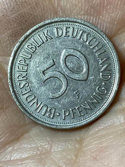 2026年第二十五场(总第一百九十四场）外国好品散币场(免佣金) - 德国🇩🇪1986年50芬尼(第三版光边，F标，斯图加特造)
