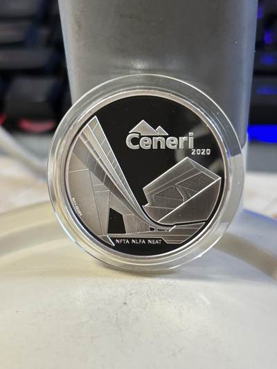 第191期拍卖 - 瑞士2020年穿越阿尔卑斯山的新铁路精制银币，20克，835银，发行7500枚