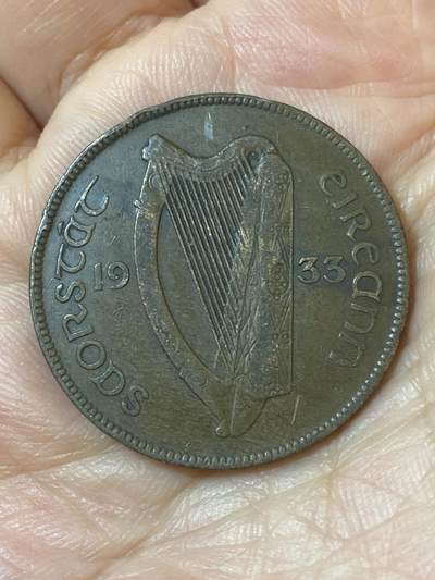2026年第二十五场(总第一百九十四场）外国好品散币场(免佣金) - 稀年–爱尔兰1933年1便士(英辖自由邦时期，发行量最少年份)