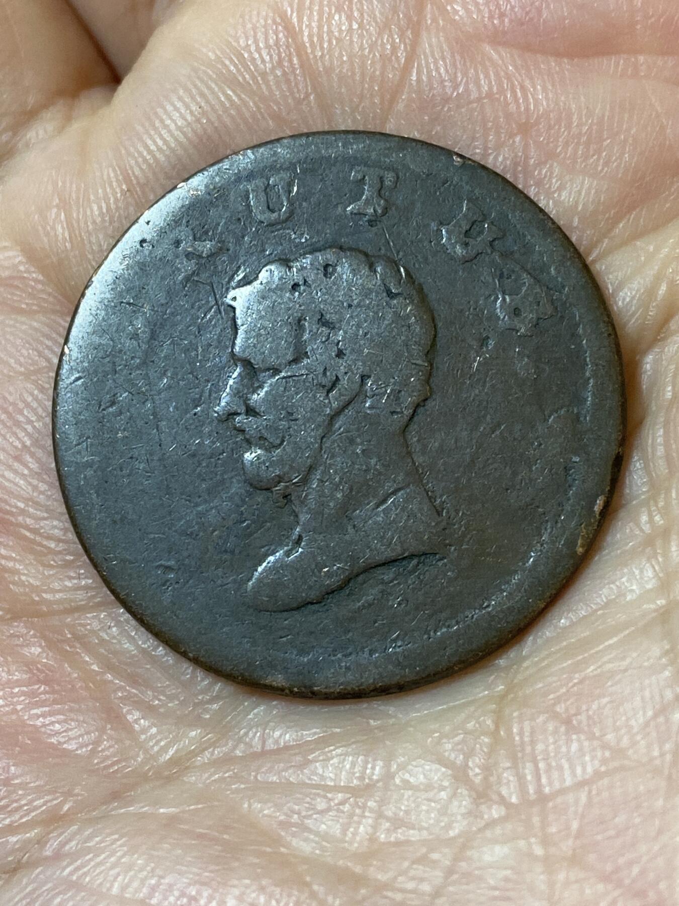 2026年第二十五场(总第一百九十四场）外国好品散币场(免佣金) 少见–英国🇬🇧1809年至1810年1/2便士代币(布鲁图斯头像代币，英国铜业公司在埃塞克斯郡沃尔瑟姆斯托发行)