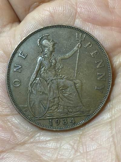 2026年第二十五场(总第一百九十四场）外国好品散币场(免佣金) - 英国🇬🇧1934年1便士(乔治五世第三版)