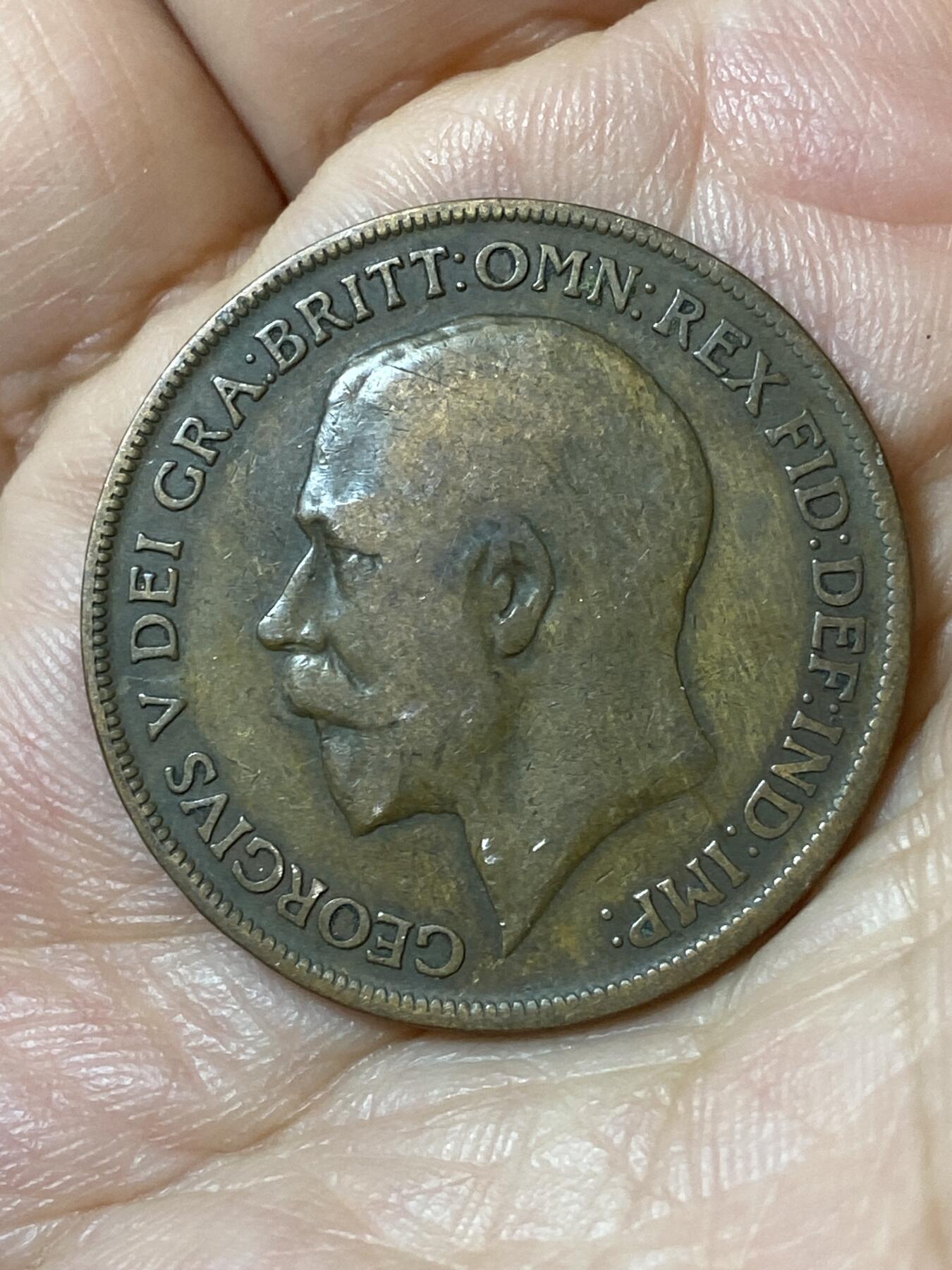 2026年第二十五场(总第一百九十四场）外国好品散币场(免佣金) 英国🇬🇧1920年1便士(乔治五世第一版)