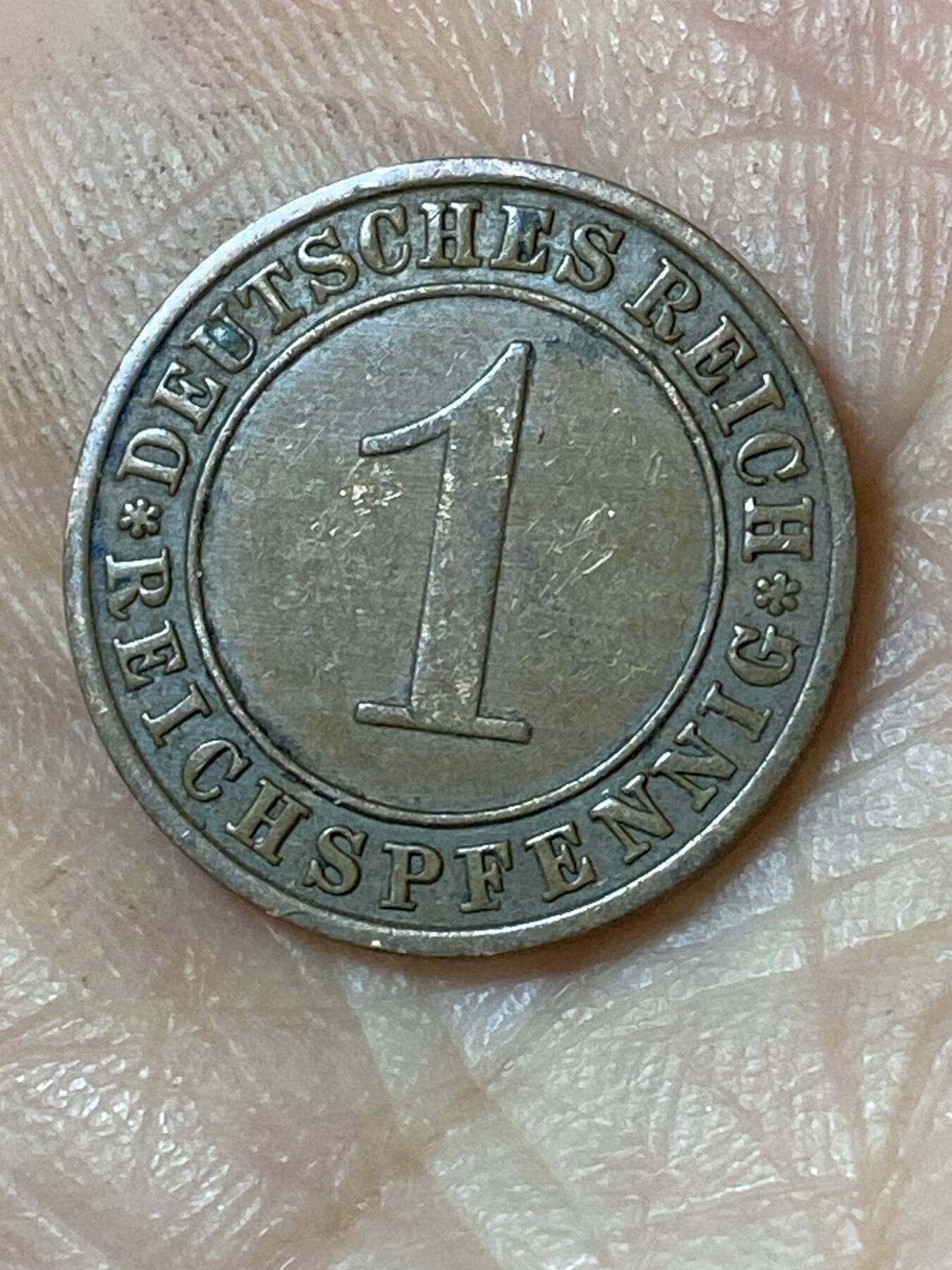 2026年第二十五场(总第一百九十四场）外国好品散币场(免佣金) 德意志魏玛共和国1931年1芬尼(A标，柏林造)