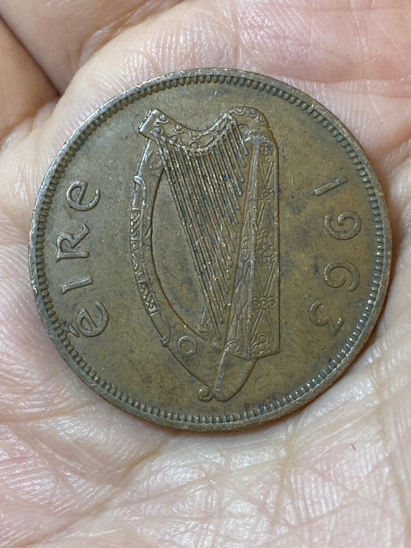 2026年第二十五场(总第一百九十四场）外国好品散币场(免佣金) 爱尔兰🇮🇪1963年1便士(共和国时期第一套)