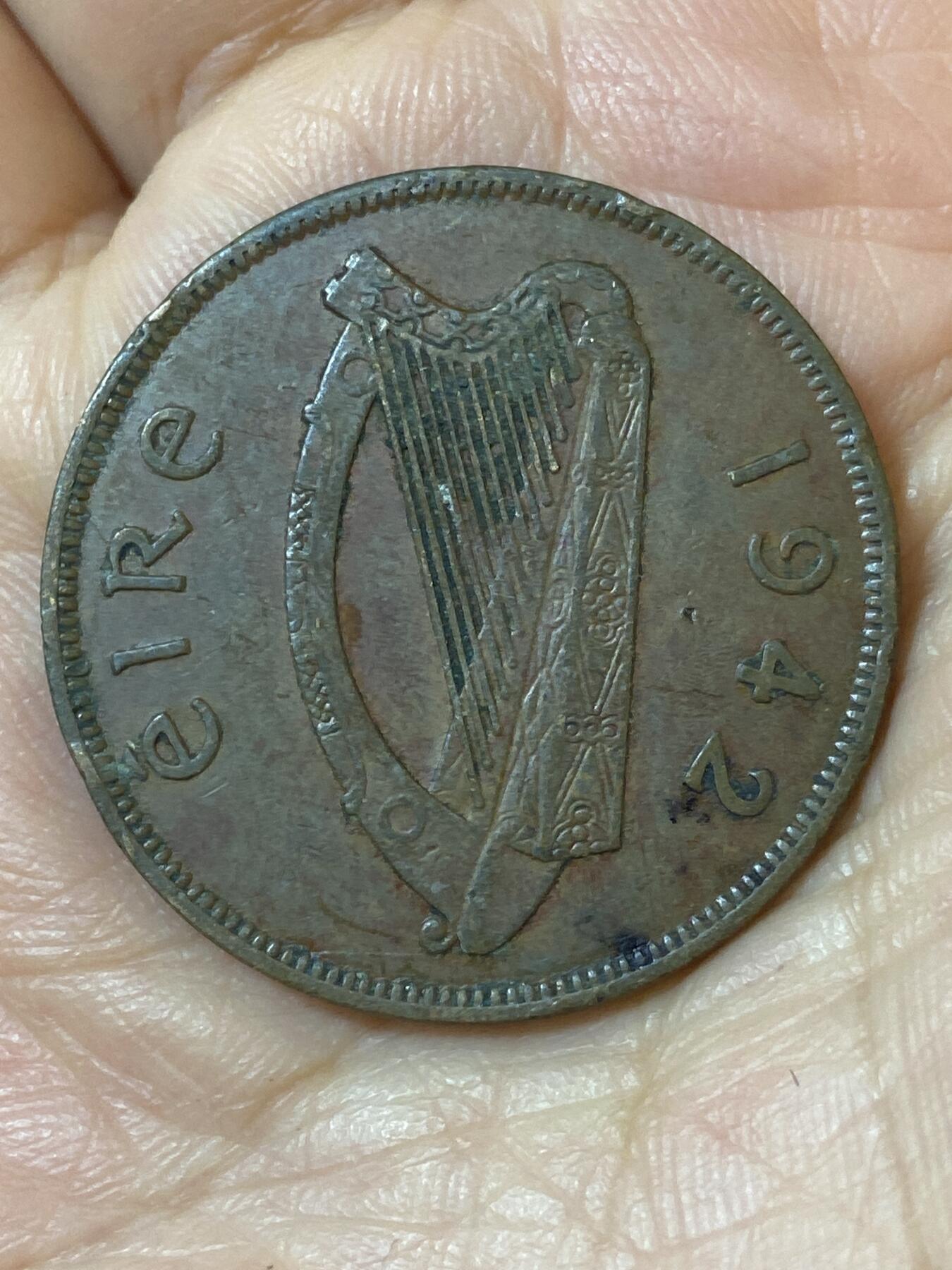 2026年第二十五场(总第一百九十四场）外国好品散币场(免佣金) 爱尔兰🇮🇪1942年1便士(共和国时期第一套)