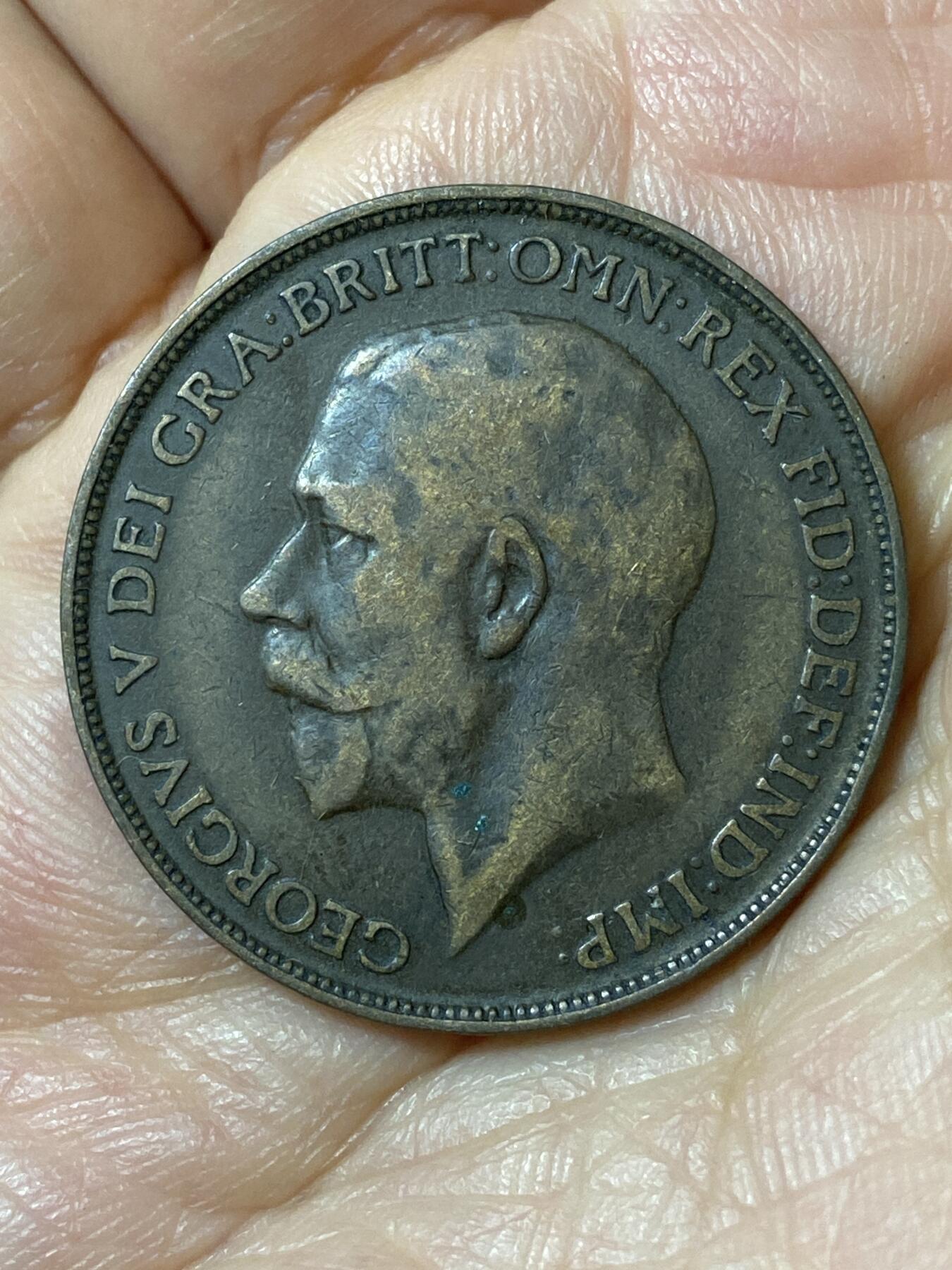 2026年第二十五场(总第一百九十四场）外国好品散币场(免佣金) 少见版本–英国🇬🇧1912年1便士(乔治五世第一版，H标喜敦厂造)