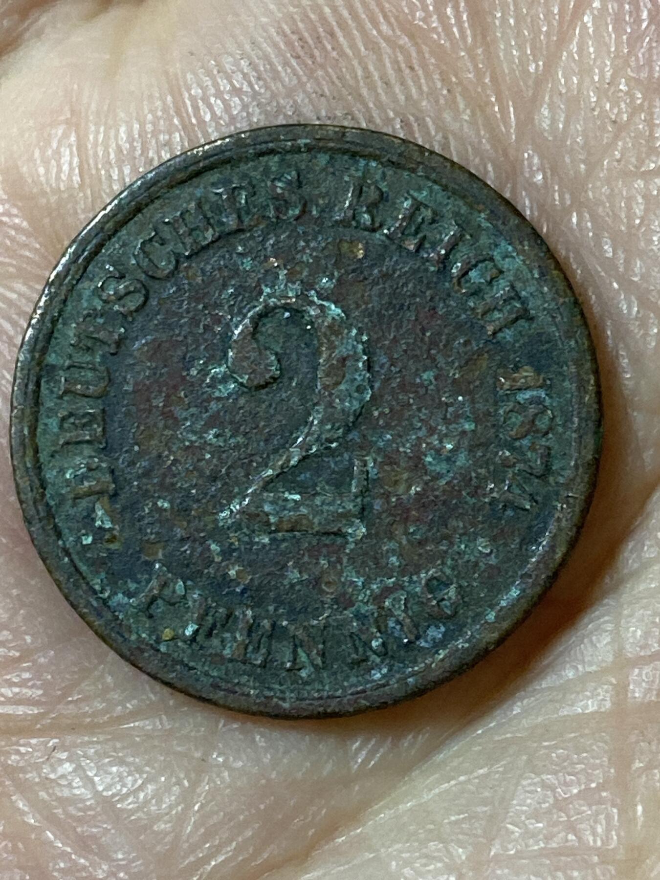 2026年第二十五场(总第一百九十四场）外国好品散币场(免佣金) 德意志帝国1874年2芬尼(威廉一世时期，A标，柏林造)