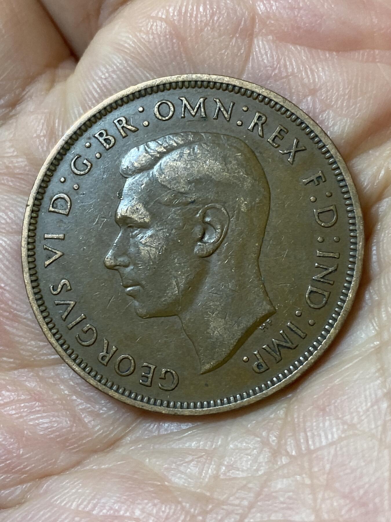 2026年第二十五场(总第一百九十四场）外国好品散币场(免佣金) 英国🇬🇧1939年1便士(乔治六世第一版)