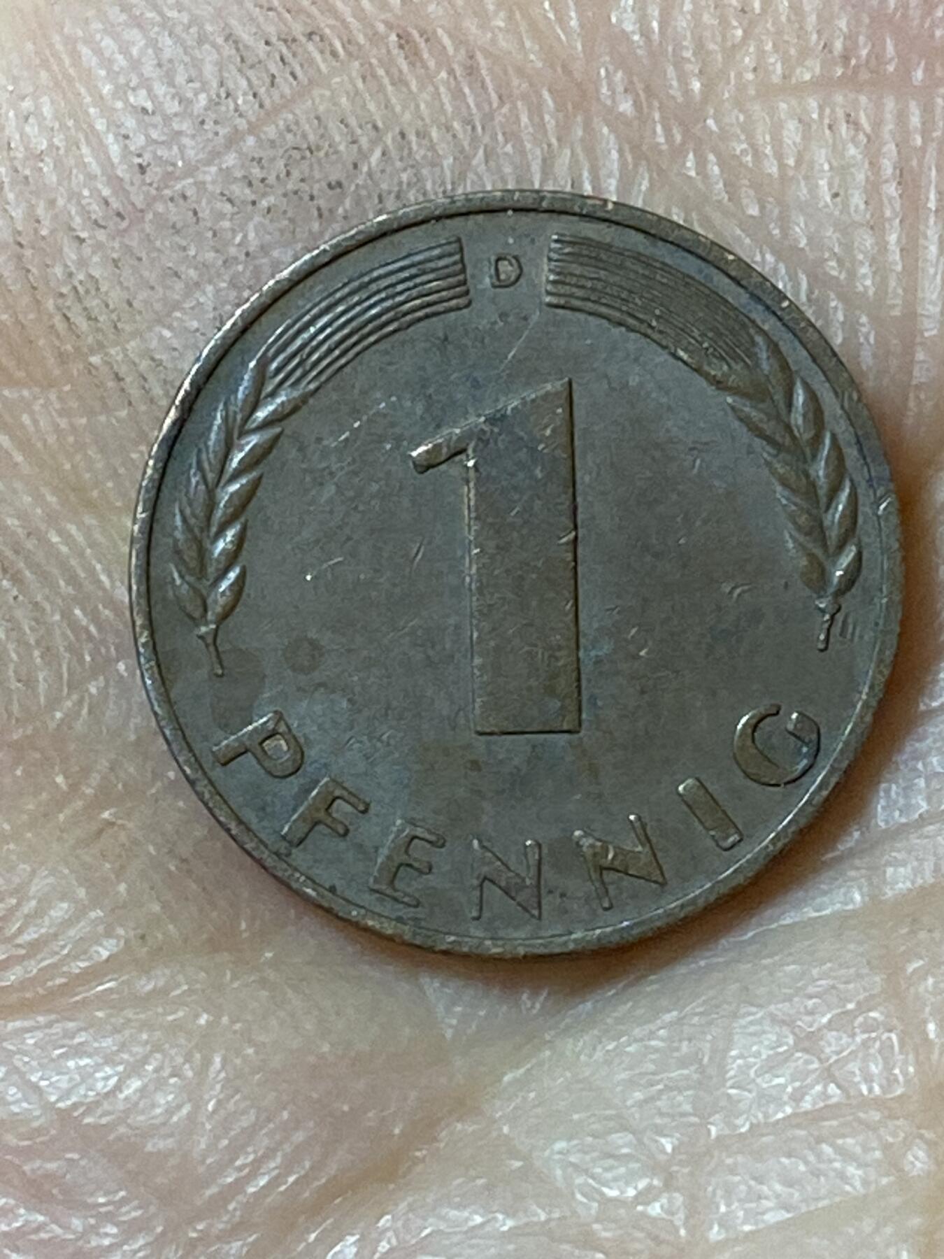 2026年第二十五场(总第一百九十四场）外国好品散币场(免佣金) 德国🇩🇪1950年1芬尼(第二版首发年，D标慕尼黑造)