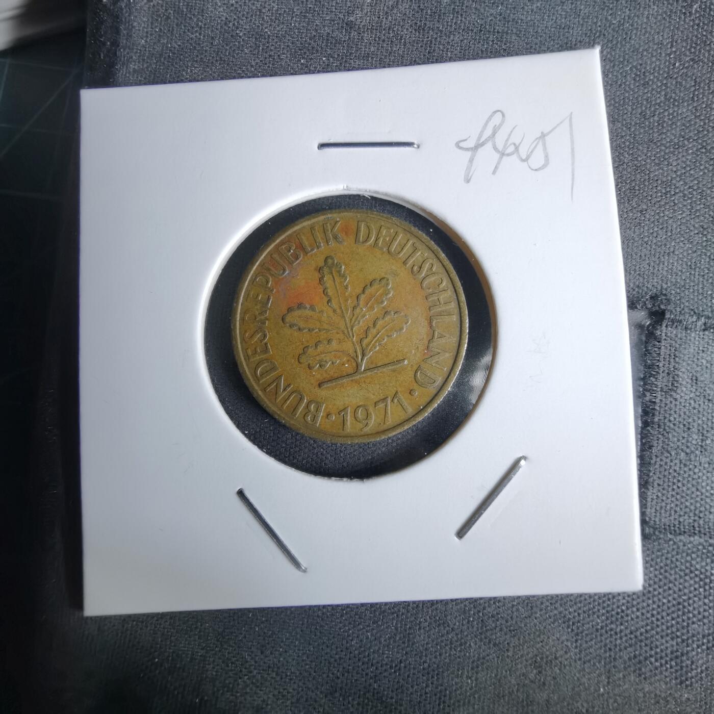 沼泽如烟--第994场 德国1971年10芬尼