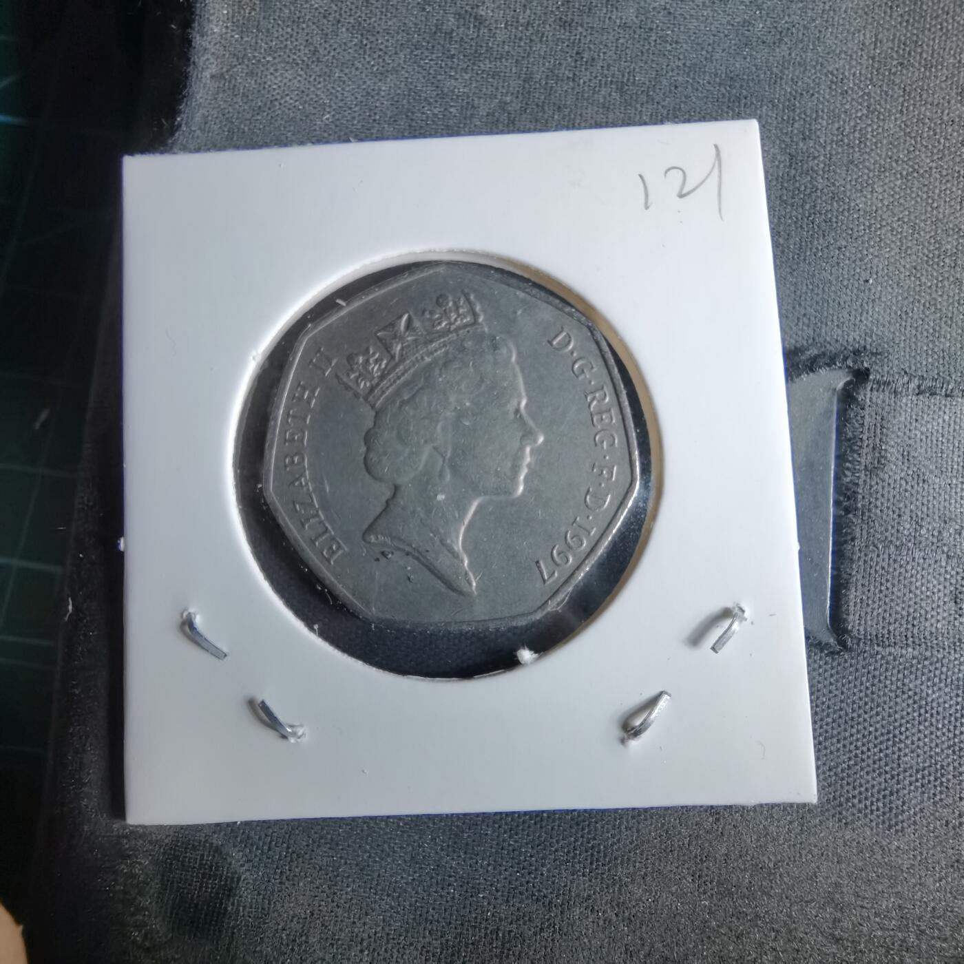 沼泽如烟--第995场 英国1997年50便士