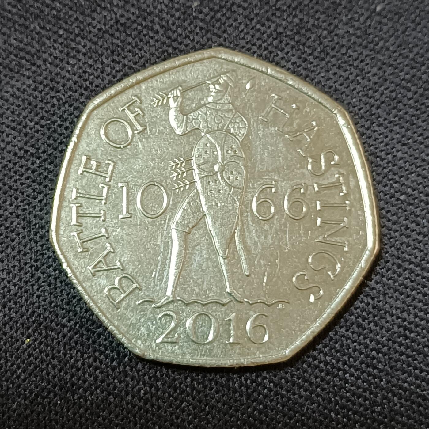 【游宝拍卖】丙午蛇马年第2期 英国2016年50便士纪念币