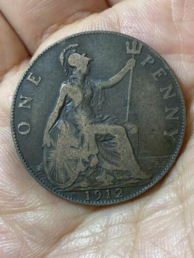 2026年第二十五场(总第一百九十四场）外国好品散币场(免佣金) - 少见版本–英国🇬🇧1912年1便士(乔治五世第一版，H标喜敦厂造)