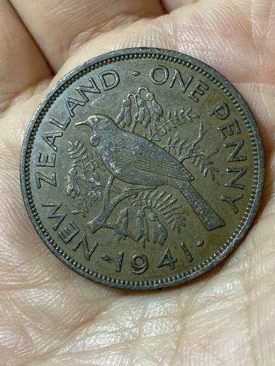 2026年第二十五场(总第一百九十四场）外国好品散币场(免佣金) - 新西兰🇳🇿1941年1便士(乔治六世第一版)