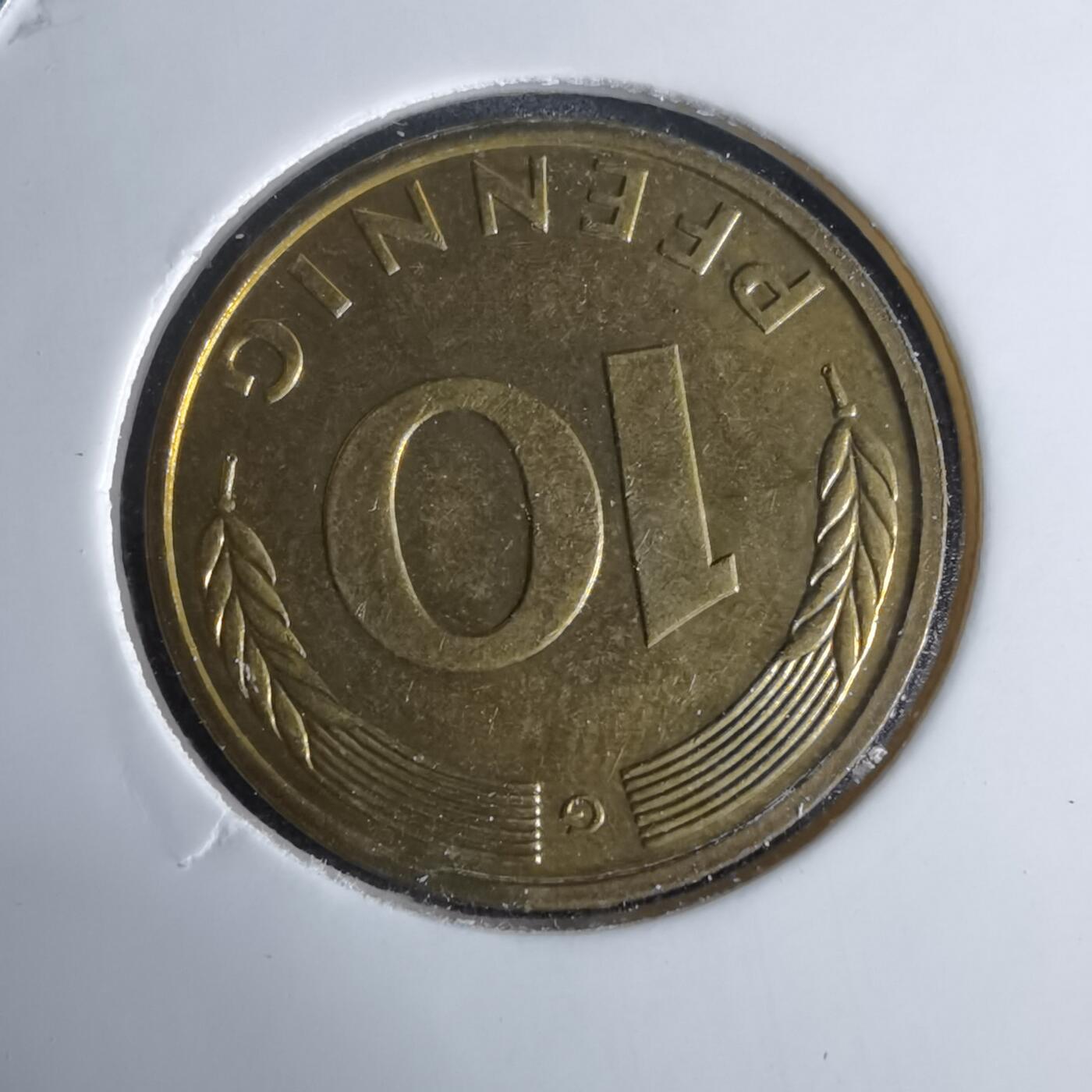 沼泽如烟--第995场 德国1991年10芬尼