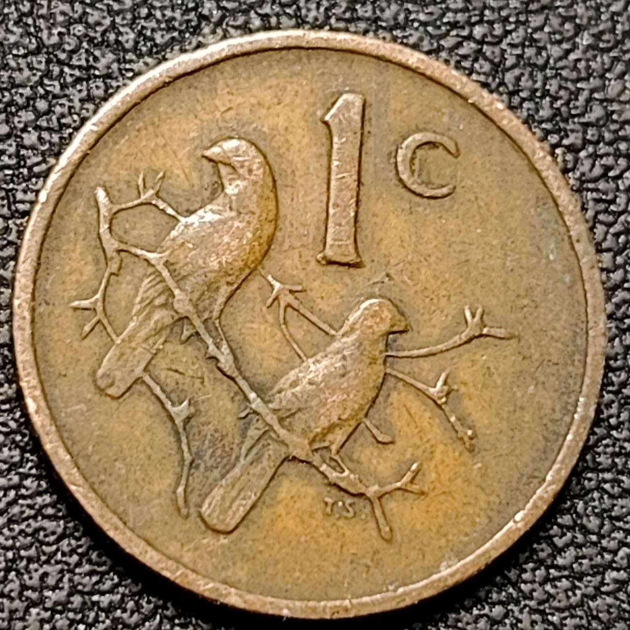 泉币菌-第192场- 除夕专场-新年快乐 本场拍品多 请提前出价（年后发货） 南非硬币 1分1972年19m  双鸟